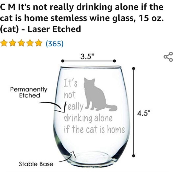 Stemless Wine Glass - Picture 2 of 3